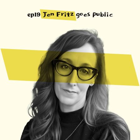 Almost Famous Enough music podcast ep19 Jen Fritz August 28 cover art