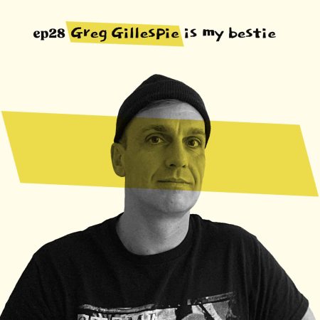 Almost Famous Enough music podcast ep28 Greg Gillespie Nov 13 cover art