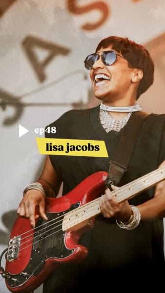Almost Famous Enough music podcast ep48 Lisa Jacobs June 18 social reels art